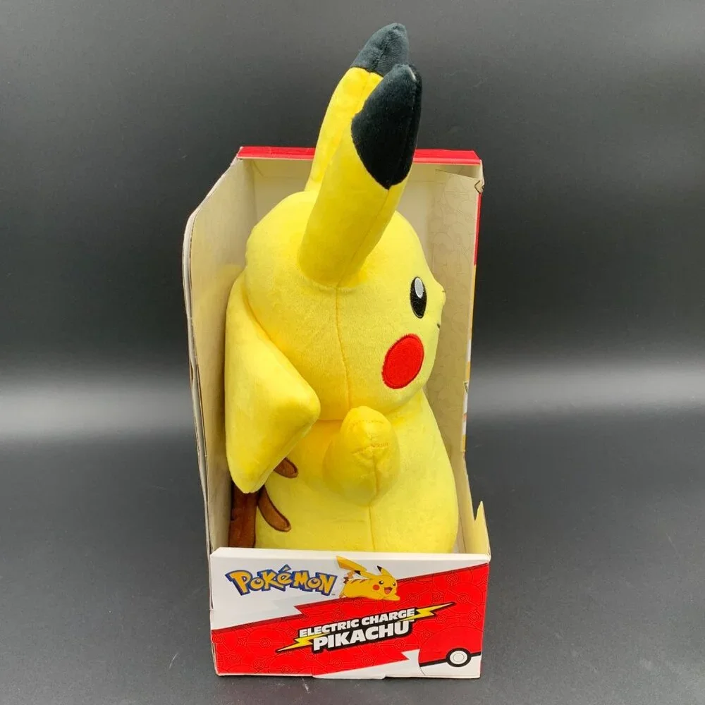 Pokémon Electric Charge Pikachu Interactive Plush Toy 10" Lights Sounds Jazwares - Picture 5 of 6